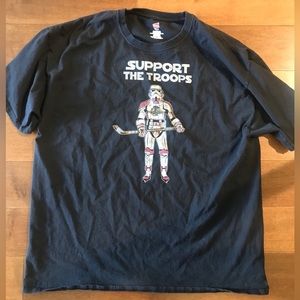 Chicago Blackhawks black shirt Star Wars NHL XXL 2XL